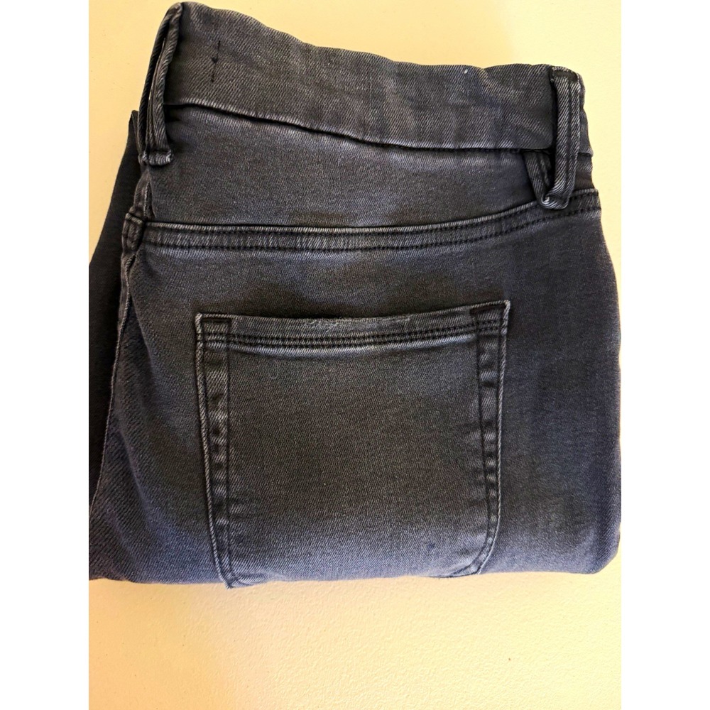 GOOD AMERICAN Women's Straight Jeans Gray Light Wash Denim 5-Pocket Size XL